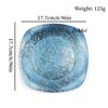Pure Titanium Square Silver-Gray Grilled Platter,Heat-Resistant Home Fruit Plate Dinner Dishes Grill Tray Tableware,Kitchenware