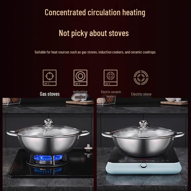 Stainless Steel Divided Hot Pot