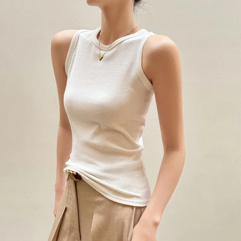 Women's Summer Inner Wear Sleeveless Base Layer Slimming Outer Wear Covering Side Boob Tops