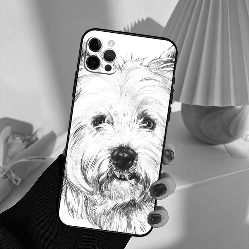 Westie Dog Phone Case For iPhone 14 16 15 11 12 13 17 Pro Max 13 mini 15 16 Plus 16e 17 Air Cover Funda