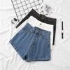 Women's Denim Shorts for Summer Thin A-line Straight Leg Casual Wide Leg Shorts for Women