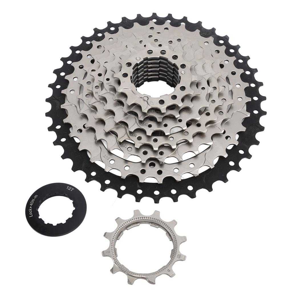 8 Speed Cassette 12‑40T Bicycle Cassette Aluminum Alloy Bike Freewheel Noiseless Smooth Rotation