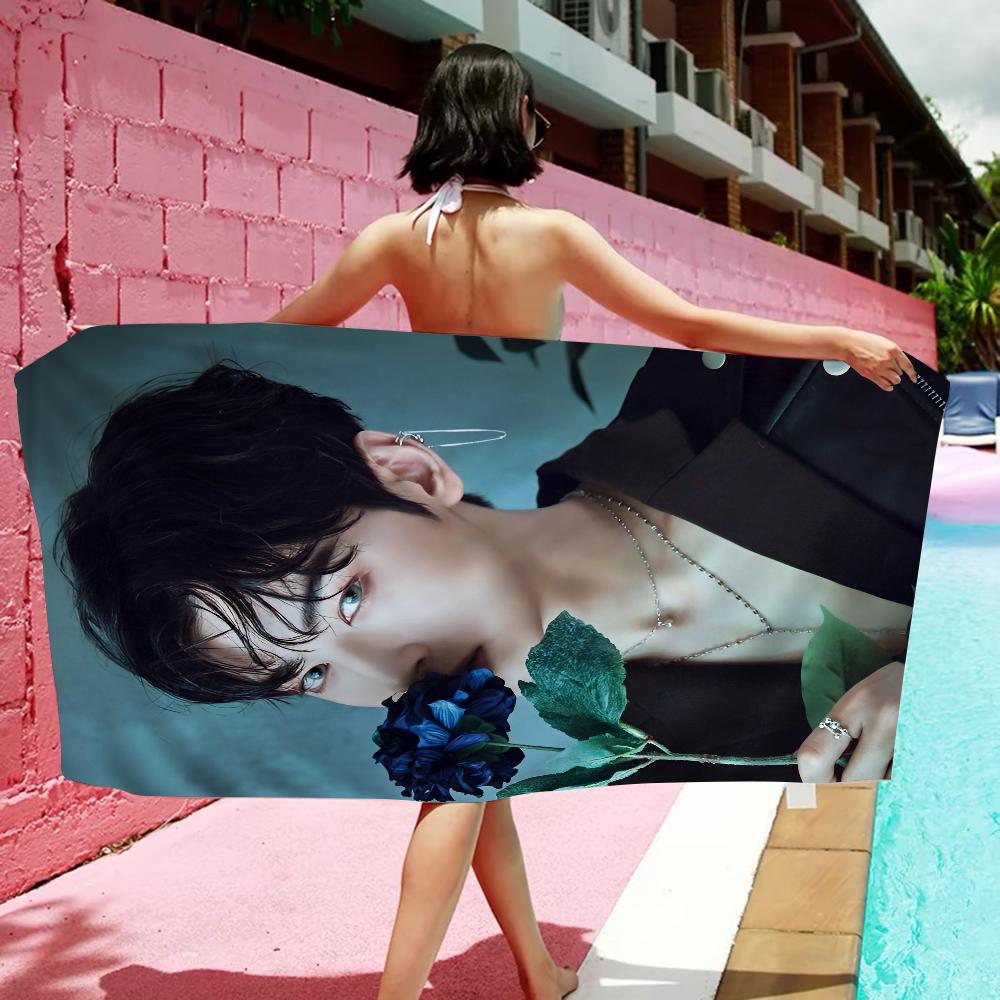 Korea Cha Eun Woo Towel Microfiber Beach Towel Absorbent Quick dry Soft Yoga Swimming Resort Mountain Climbing Towel