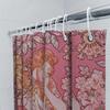 Vibrant Floral Shower Curtain Pink Bohemian Vintage Decor Home Bathroom Accessories for Adults Girls
