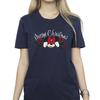 Disney Womens/Ladies Minnie Mouse Christmas Holly Cotton Boyfriend T-Shirt