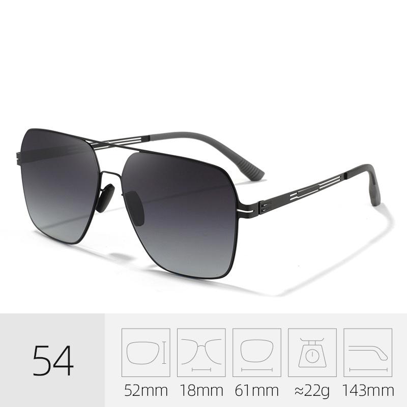 Men's Ultralight Polarized Frog Mirror Driving Sunglasses - Anti-UV Nylon & Metal Fishing Shades