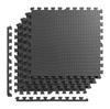 Exercise Mat 60 Cm X 60 Cm Black 4 Pcs.