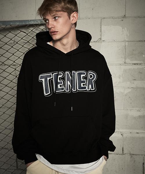 Tener Tnr Printed Embroidery Hoodie Black Black/F