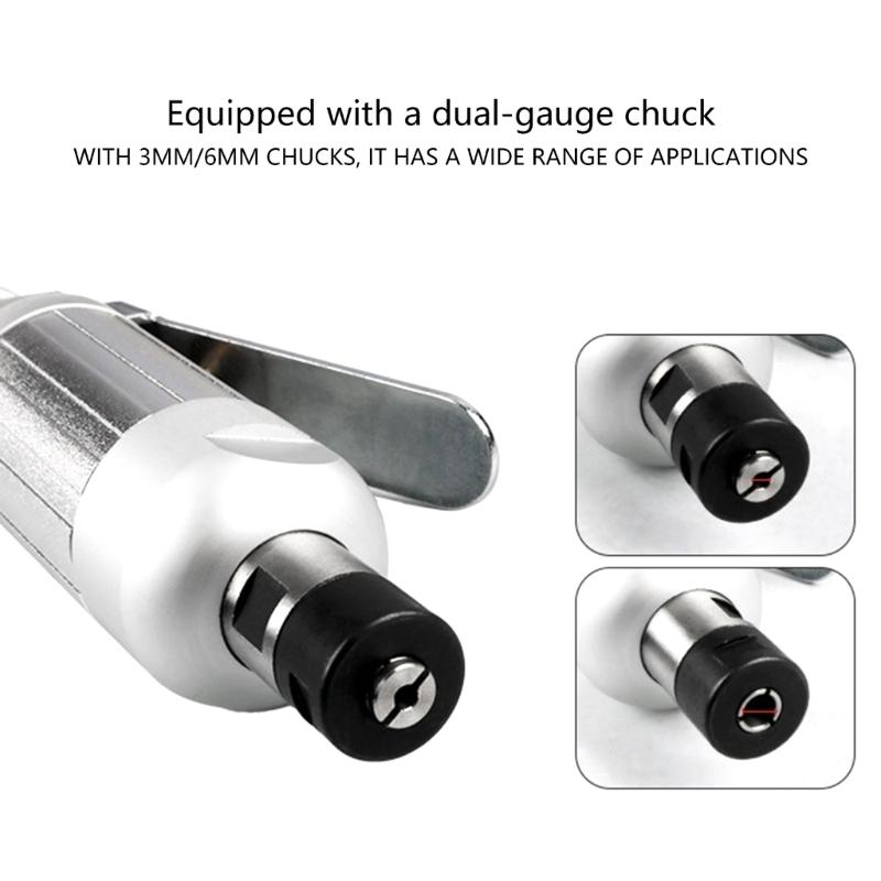 25000RPM Air Die Grinder Tire Repair Tool Wide Application 1/4in Pneumatic Angle Grinder Grinding Engraving Machine