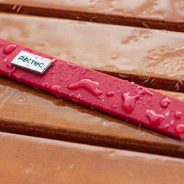 Laisse Extra Longue - PetTec - 5m - Résistante Aux Intempéries - Imperméable - Rouge