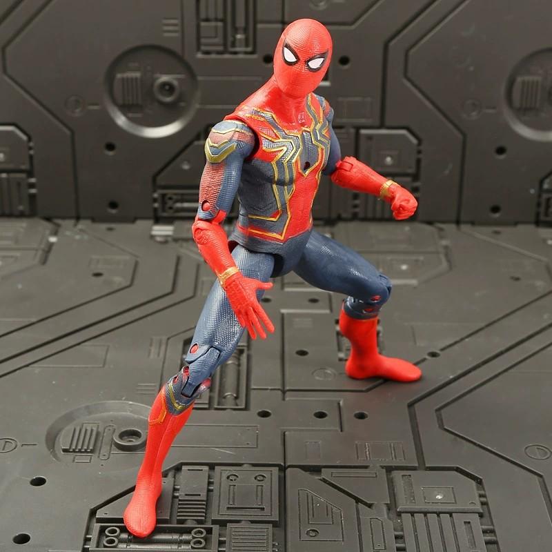Cm Children Toys Marvel Anime Figures Spiderman Hulk Action Figure Iron Man Cartoon Kids Toy Christmas Gift Glow Doll Hobbies 17 Poseable 2