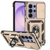 Sliding Camshield Ring Holder Magnetic Phone Case For Samsung Galaxy S26 5G, PC+TPU Military Grade Drop Protection Heat Dissipation Protective Cover