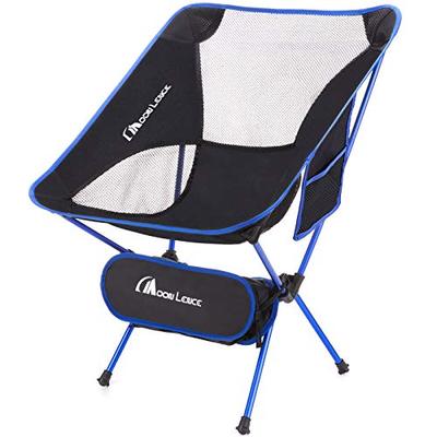 MOON LENCE Outdoor Camping Chair, Foldable, Compact, Ultra-Lightweight (907g), 150kg Weight Capacity, Low Chair with Storage Bag, Ideal for Hiking, Fi