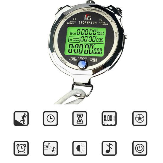 Professionelle digitale Stoppuhr Timer Sport Laufen Training Chronograph Uhr