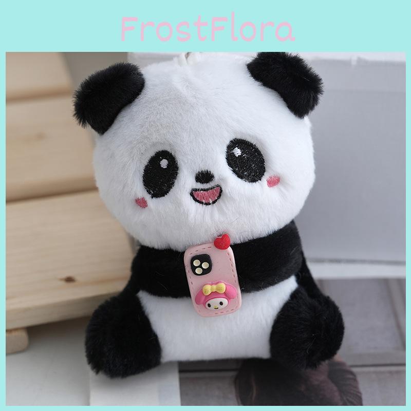 Adorable Panda Plush Keychain Cute Soft Stuffed Animal Toy For Kids And Adults