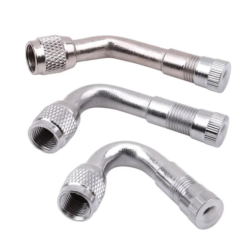 Practical Universal 45/90 Degree Angle Brass Auto Motorcycle Valve Adaptor Tyre Inflatable Tube Extension Adapter
