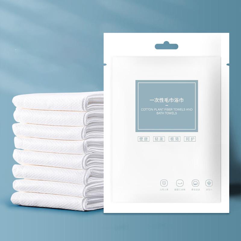 Disposable Compressed Bath Towel, Medium 60 120 cm, 60 g Individually Wrapped
