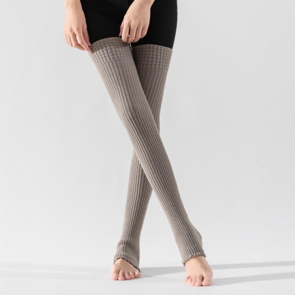 Knee High Long Foot Covers Foot Cover Pilates Yoga Knitted Socks Ballet Leg Warmers Gym Fitness
