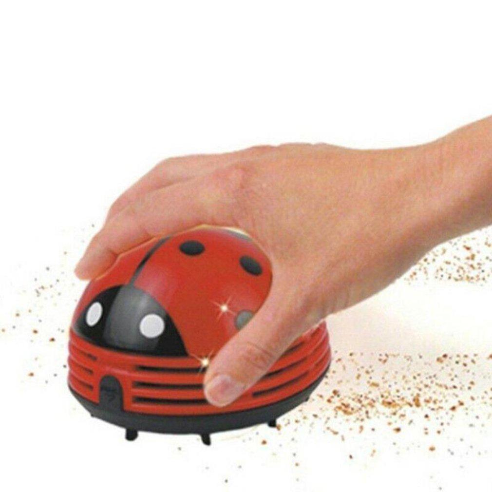 Heißer Mini Süßer Marienkäfer Staubsauger Staubauffänger für Zuhause Büro Tisch Reinigungsbürste Tastatur Schreibtischreiniger Dropshipping