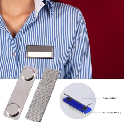 Pinces Magnétiques pour Badges Clips Magnétiques pour Porte-Noms Cartes d'Identité et Pins de Travail Fixation Sécurisée pour Bureau École ou Événements