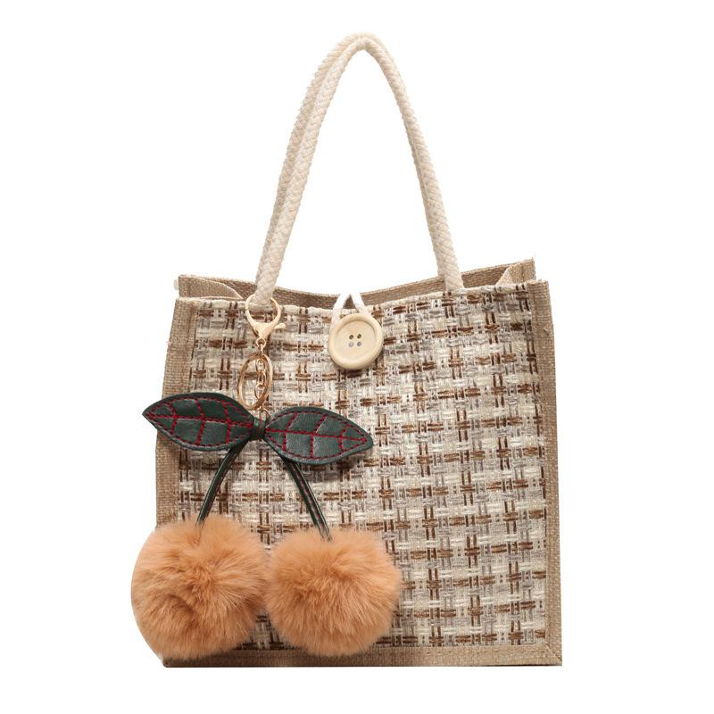 Line Bento Bag for Women Fashion Lunch Box Handbag Ins Japanese Girls Working Small Shoulder Bag