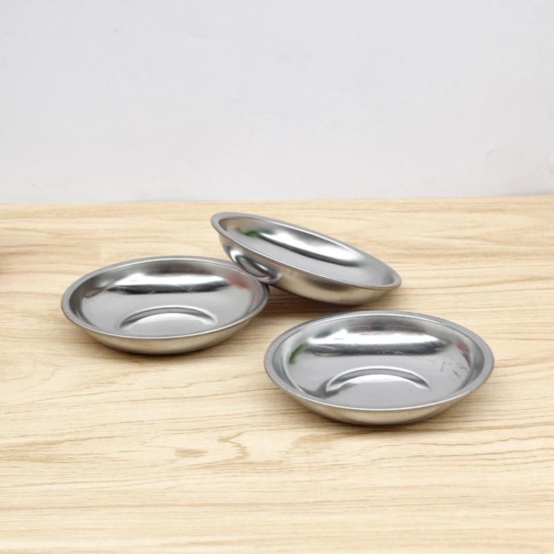 1 Pack Stainless Steel Sauce Dishes Rust Resistant Bpa Free Perfect For Home Kitchen Outdoor Camping Sauce Serving