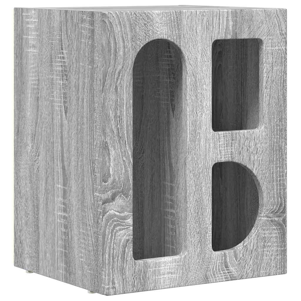 Nightstand Grey Sonoma 40 x 35 x 50 cm Particleboard