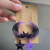 DIY Glossy Star Moon Shape Earrings Silicone Molds for Epoxy Jewellery Making