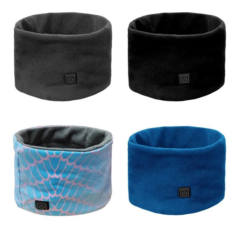 3 Gears Electric Heating Scarf Adjustable Intelligent Winter Warm USB Rechargeable Neckerchief Plush Collar for Men's and Women's