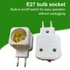 Douille d'ampoule E27 LED avec interrupteur marche/arrêt, haute fiabilité, universelle, connecteur adaptateur