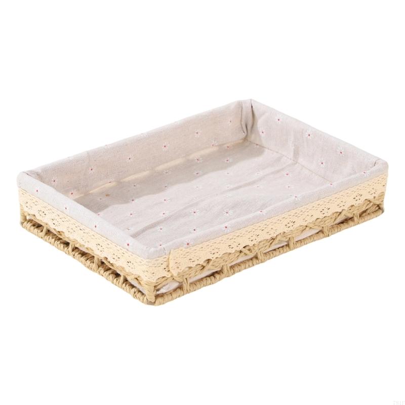 Handwoven Basket Practical Paper Rope Storage Basket Suitable For Multiple Home Storage Needs