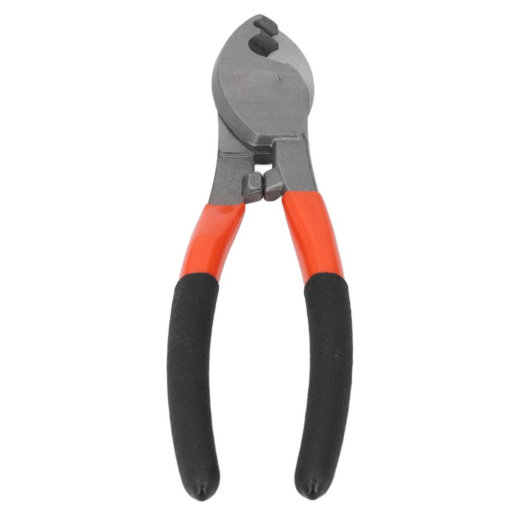 8 Inch Cable Cutter with Stripping Port High Carbon Steel PVC Handle Electrical Wire Shears for Copper Aluminum Cores