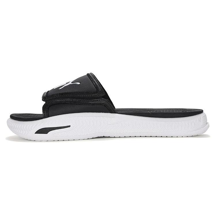 

New PUMA SoftridePro Slide 24 Black White 395432-01 35.5