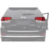 2PCS Car Rear Tail Light Lamp Guard Cover Bezel for Jeep Grand Cherokee 2014 2015 2016 2017 2018 2019 2020 Exterior Accessories
