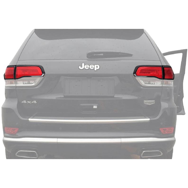 2PCS Car Rear Tail Light Lamp Guard Cover Bezel for Jeep Grand Cherokee 2014 2015 2016 2017 2018 2019 2020 Exterior Accessories