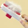 Pet Grooming Comb Self-Cleaning Dog Deshedding Brush Gentle Undercoat Rake for Detangling Dematting Long Matted Fur On Cats And Dogs