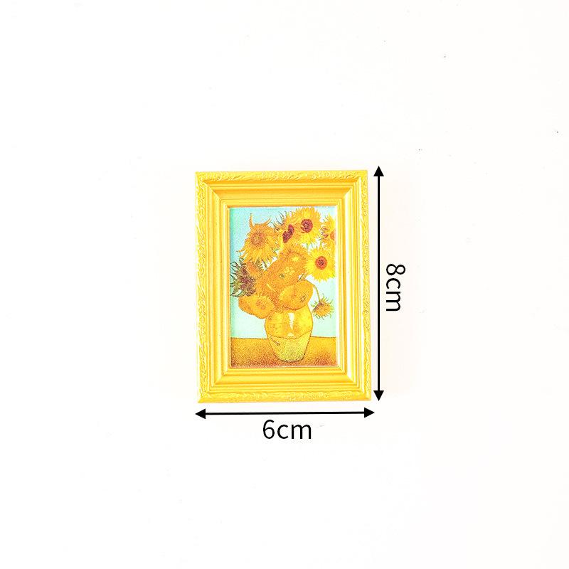 Ímã de Geladeira Arte Retrô Criativa - Porta-Retrato Pintura Famosa