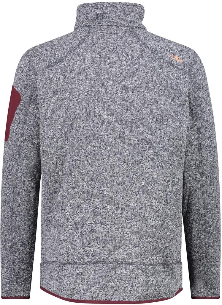 Куртка CMP Men Fleece Jacket (3H60747N) Herren schweres Fleecejacke Knit-Tech Meliert (3H60747N) antracite/burgundy