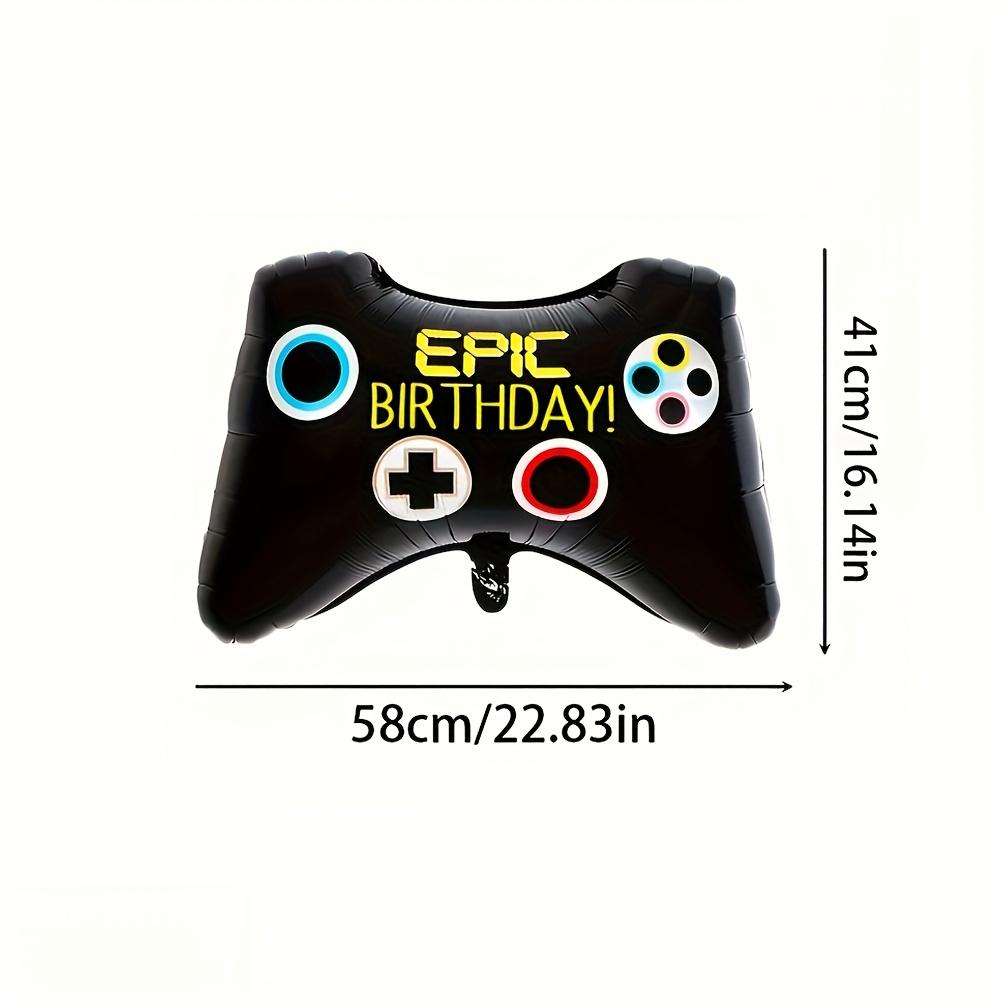 2-Pack, 20inch Game Controller-Style Aluminum Foil Balloons, Suitable for Game-Themed Parties, Birthday Scene Decorations, and Creating a Gaming  