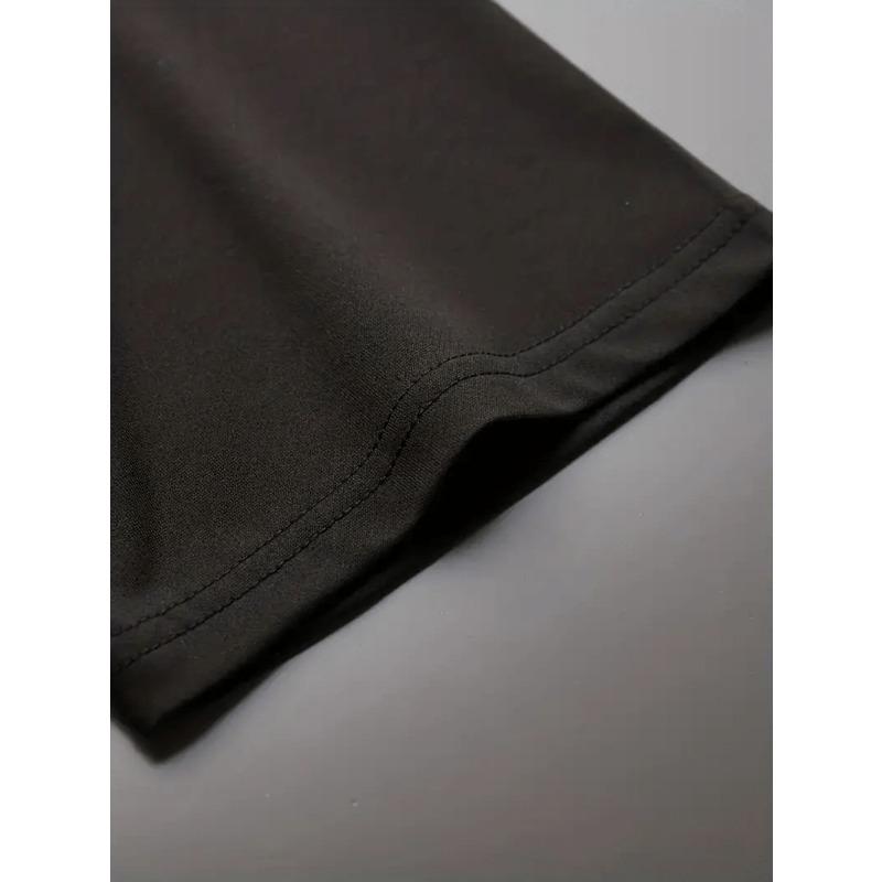 Print Outdoor Sports T-shirt For Men, Casual Short Sleeve, Round Neck Top, Fashion Trendy Tee, Summer Comfortable Top, Idea For Everyday Wear