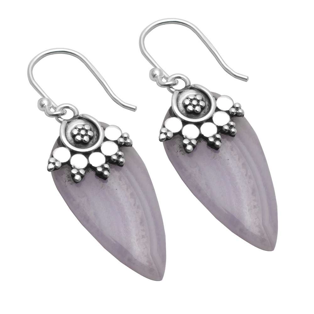 

Amethyst Gemstone Earrings Solid 925 Sterling Silver Handmade Earrings Jewelry Gift For Women And Girls E-3685