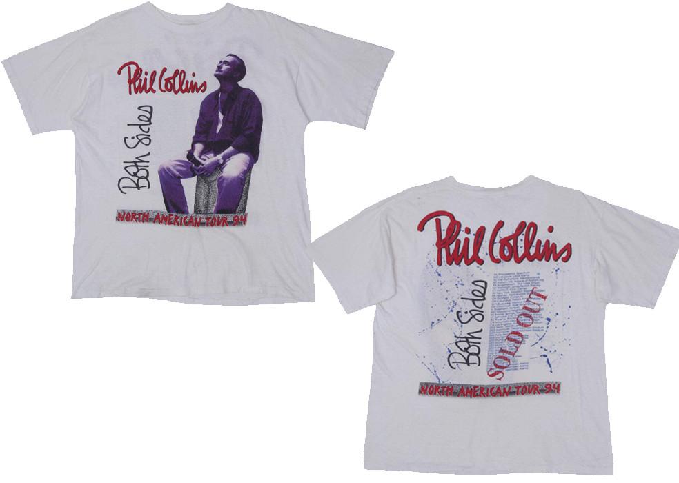 2 Sides Phil Collins North American Tour 94 White Unisex Shirt S-5XL HRN501