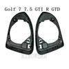 Pair Glossy Black Side Mirror Frame for VW Golf 7 MK7 7.5 GTI GTD R VII TDI sportsvan sportswagen E-golf shiny holder Housing