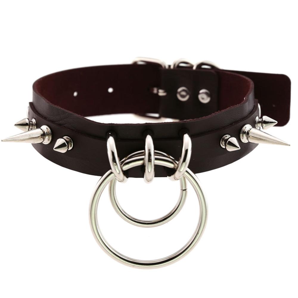 Spiked Choker For Women Men Punk Rock Collar Goth Fashion Necklaces  Leather Studded Choker Girls Harajuku Gothic Jewelry