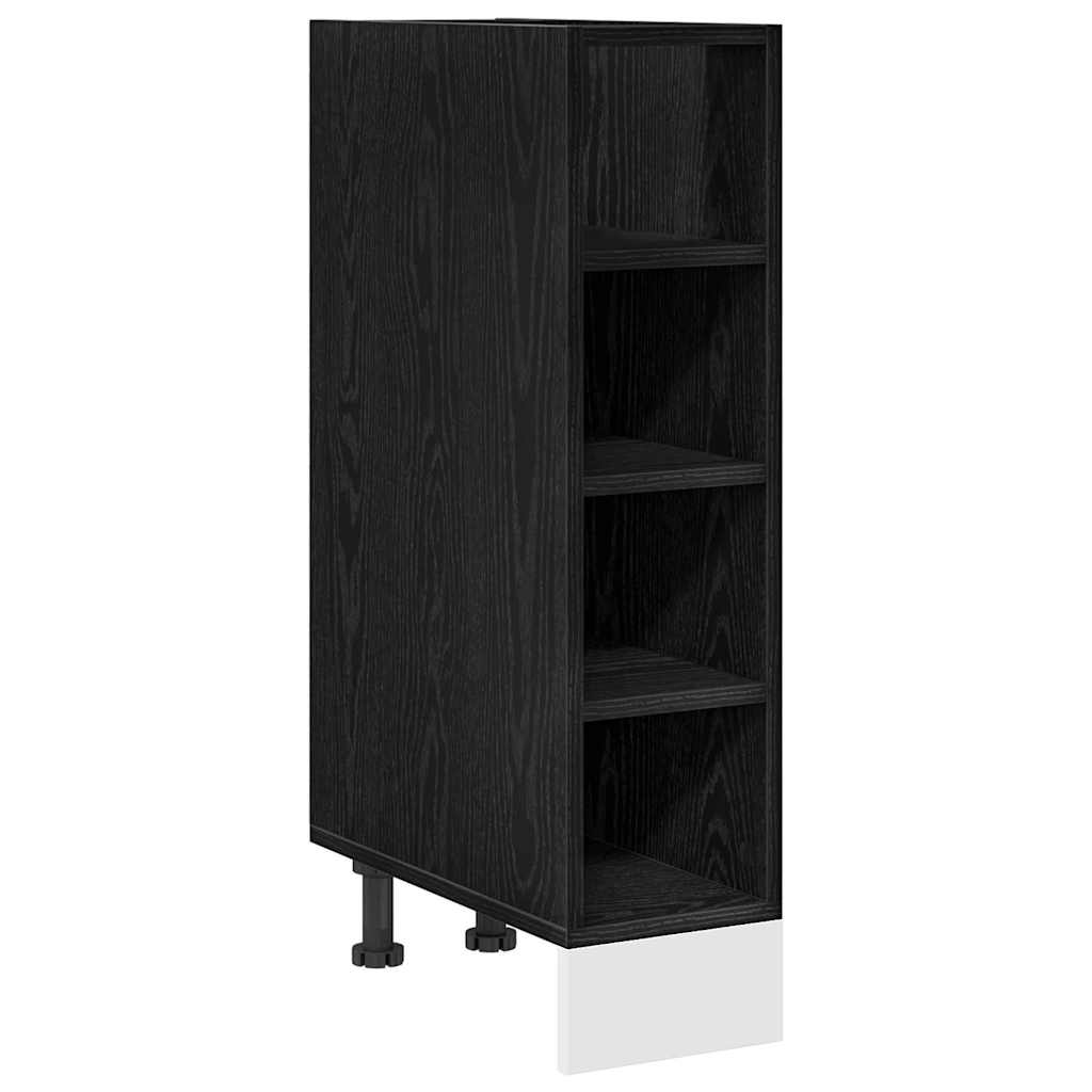 Kitchen Base Cabinet Black Oak Effect 20 x 44.5 x 81.5 cm