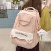 Schoolbag college students high-value backpack new lightweight junior high school schoolbag ins niche multi-layer large-capacity backpack