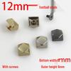 12MM Metal Football Bag Studs - Boxed Decorative Screw Feet