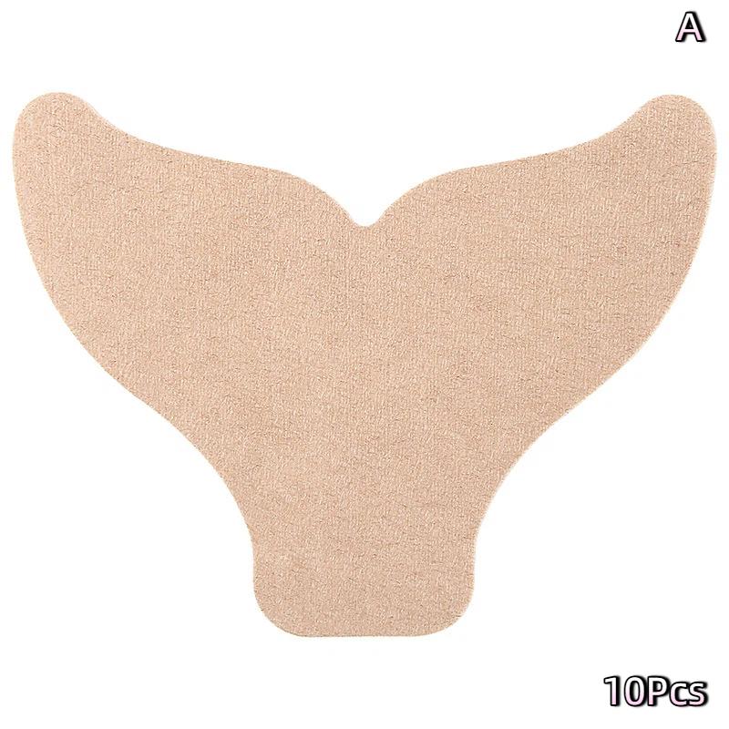 10Pcs Fishtail Underarm Absorb Sweat Patch Disposable Unisex Armpit Sweat Absorbing Sticker Breathable Invisible Sweatproof A