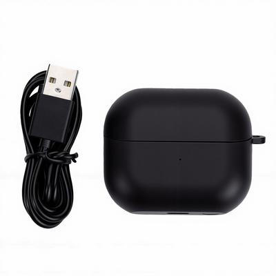 Náhradné nabíjacie puzdro pre bezdrôtové slúchadlá Galaxy Buds 3 FE s LED indikátorom a káblom USB-C Čierne