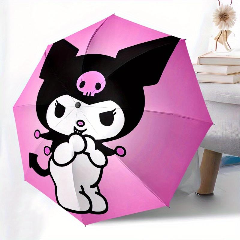 1pc Gothic Kuromi Umbrella with Plastic Handle,Suitable for All Seasons Home Travel Outdoor UmbrellaSanlio099
